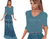 TF* BOHO Top & Skirt blu