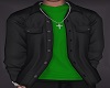 Open Shirt Black Green