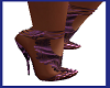 X+ D. Purple satin Heels