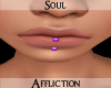 Lip Piercings - Purple