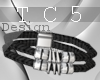 Black bracelet L