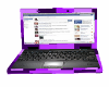 Purple Abstract Laptop