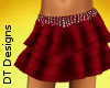 San Skirt Studded Red
