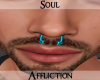 Spiked Septum-Cyan Blue