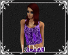 Border Print Top -Purple