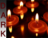 romantic red candles