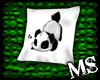 Panda throw pillow