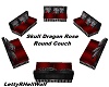 Skull Dragon Rose Couch