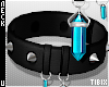Cyan Silver Spike Collar