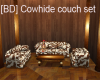 [BD] Cowhide Couch Set