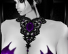 b purple lacework collar