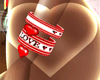 [AA] red ♥ bracelet lf