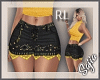 S | Yellow Lace Jeans RL