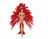 red carnival doll