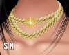 N. Gold Heart Necklace