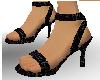 black spike heels