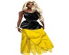 Black over Yellow Gown
