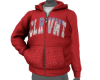 CLRVNT RED HOODIE