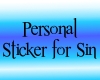 Sin's Sticker