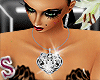 *S* tigger face necklace