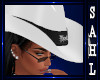 LS~COWGIRL HAT WHT