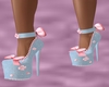 Baby blue n pink shoes
