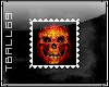 Fire Skull stamp