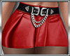 Leather Red Skirt