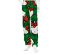 green kitty pjs M