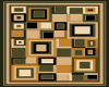 Green Squares Area Rug