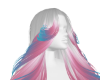 White Pink/blue Ombre