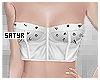 White Spiked Bustier