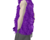 Purple Fur Vest