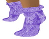 Purple butterfly Socks