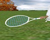 Tennis Racquet/Blue Trim