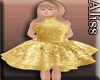 {AK} Kid Luna Gold Dress
