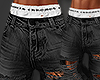 😆BLK RIPPED JEANS