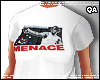 QA' Menace Tshirt White