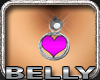 Hot Pink Heart Belly Rng