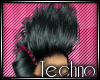 [E] Techno Hair Blk/Red