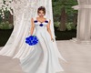 Blue Rose Wedding Gown