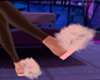 ROSA GOLD FUR SLIPPERS