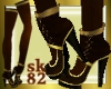 {sk82}Brown & Gold Boots