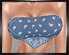 E* Blue Bandana Top