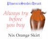 Nix Orange Skirt
