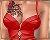 red leather suit