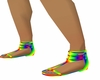 sexy rainbow sandals