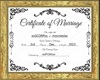 certificate of marriage