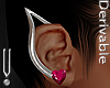 -V- Elven Heart Earrings