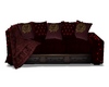 C* sofa luxe velvet red